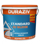 DURAZIV Standard cu Silicon - Tencuiala decorativa bob de orez Alba
